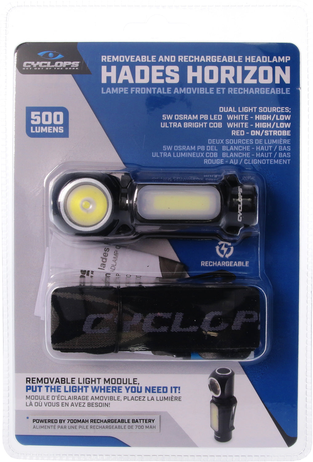 CYCLP CYC-HLH500       HADES HORIZON 500 LUM HDLMP