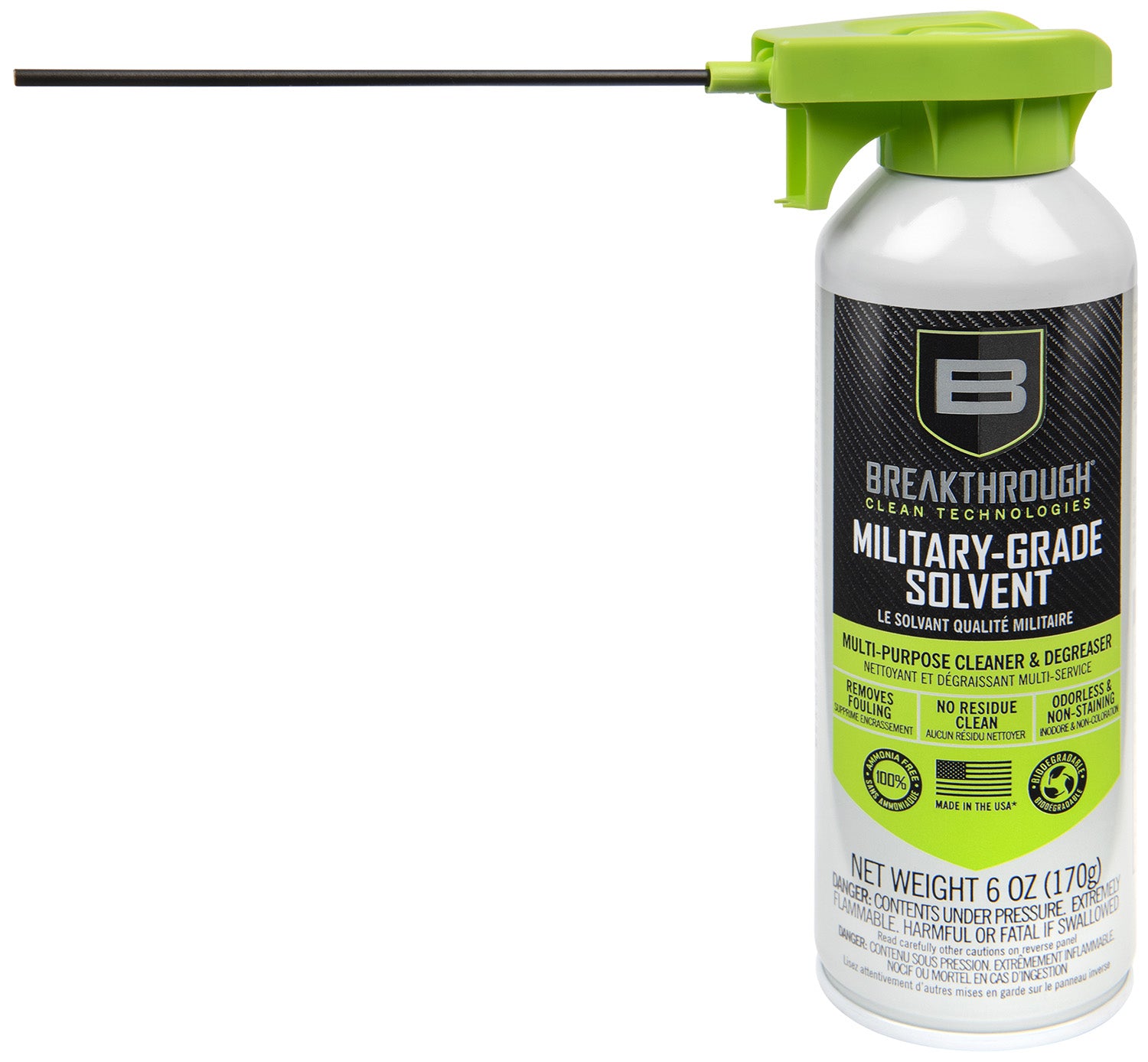 BRKTRHU BTA-MS-6OZ        MIL GRD SLVNT AEROSL 6OZ