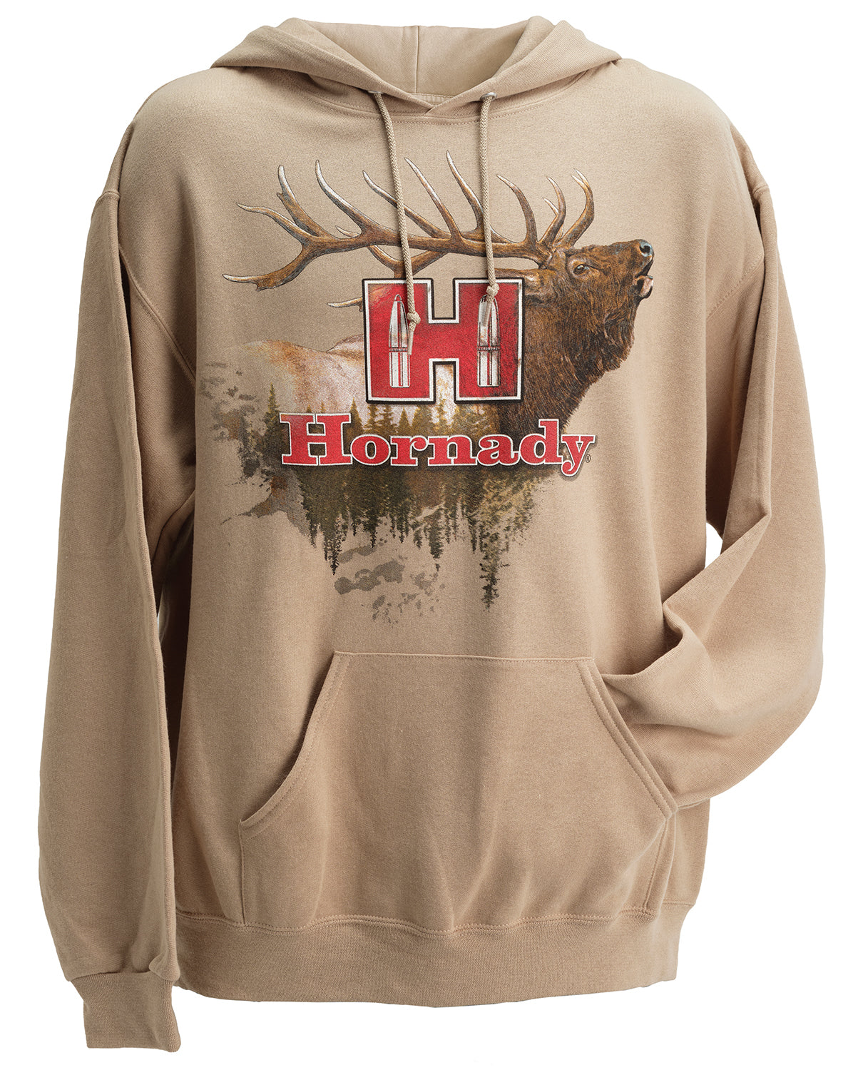 HORN 99612M      HORNADY TAN &amp; KHAKI ELK HOODIE MD
