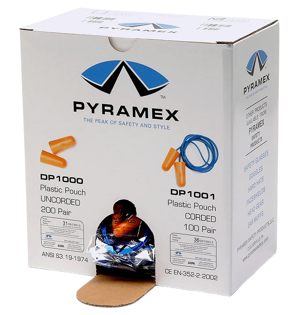 PYRA DP1001      CORDEN PLUG 100PAIR/BOX NRR 32DB