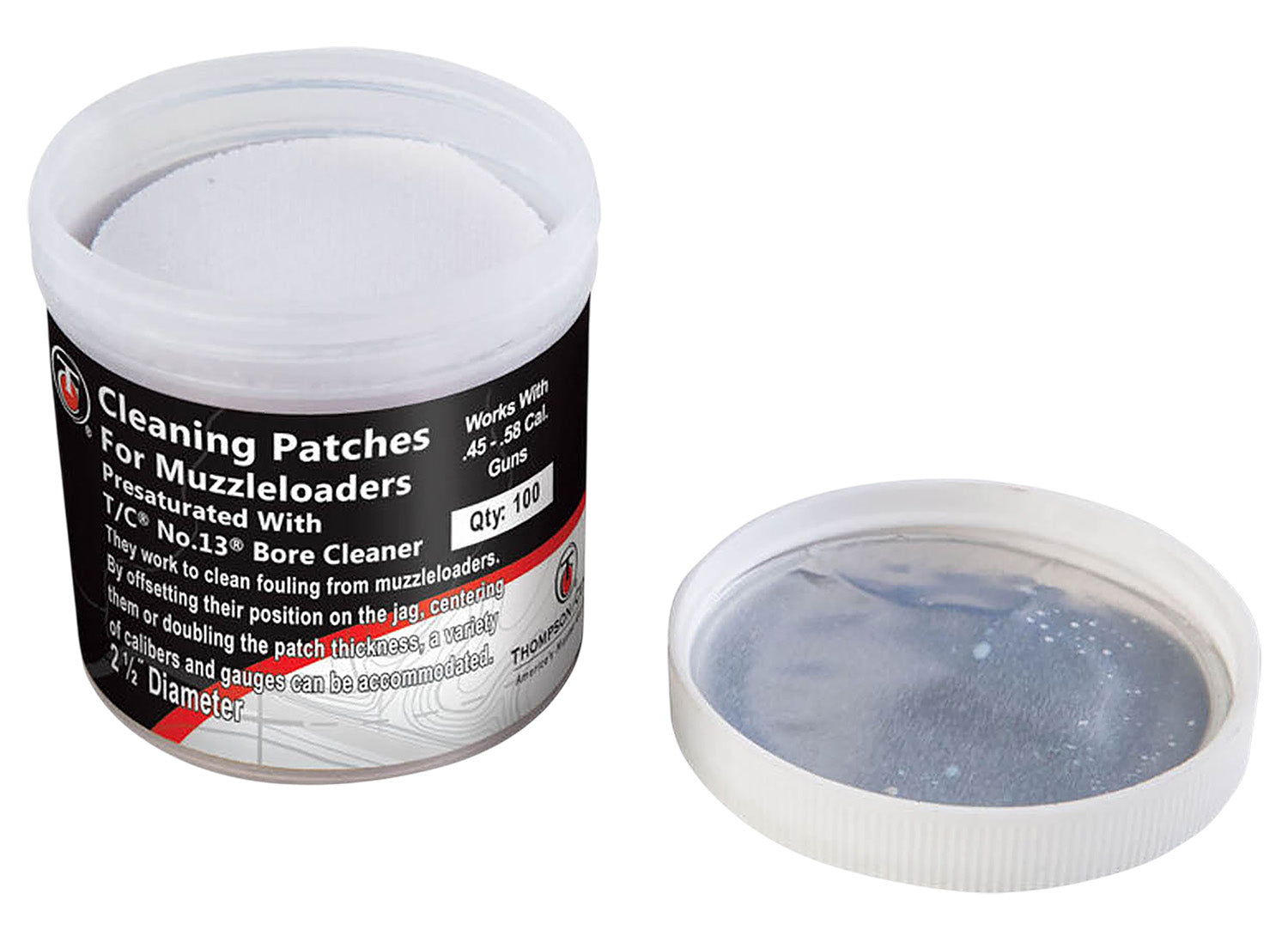 TCA 9036R NUMBER 13 BORE CLEANER PATCHES 2.5"100CT