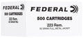 FED FC223F500   223 55GR FMJ 500R          500/2