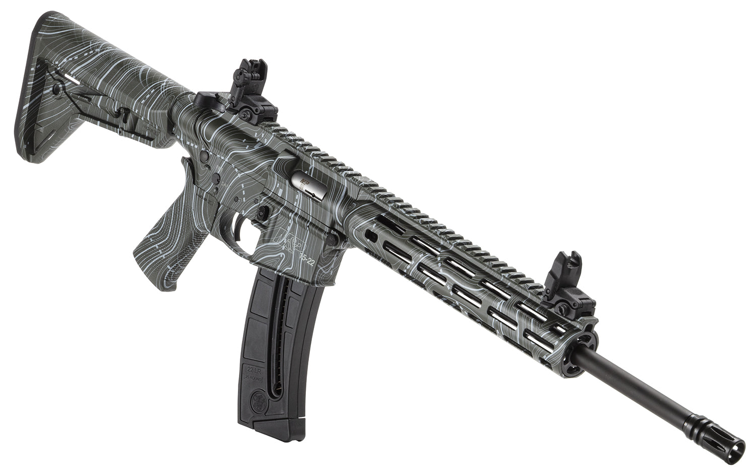 S&amp;W M&amp;P15-22 SPRT 14469 22LR MOE   16.5 25R ODGTOP