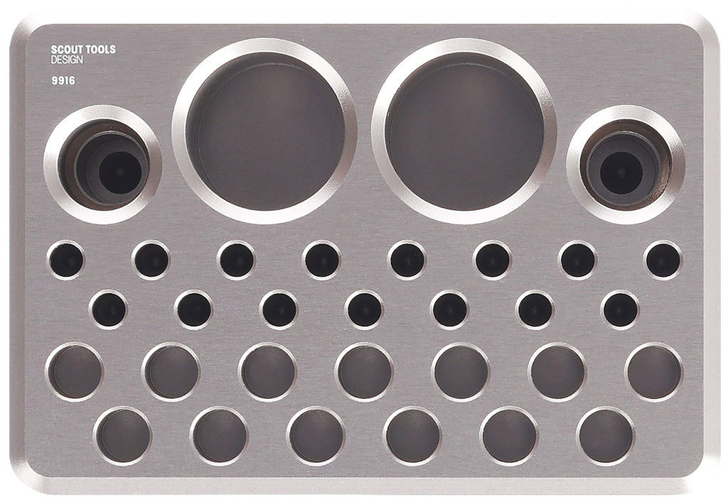 CRKT 9916     DRIVER AND BIT STORAGE BLOCK   GRY