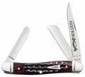 CASE 55232 POCKET WORN MAHOGANY BONE MED STOCKMAN