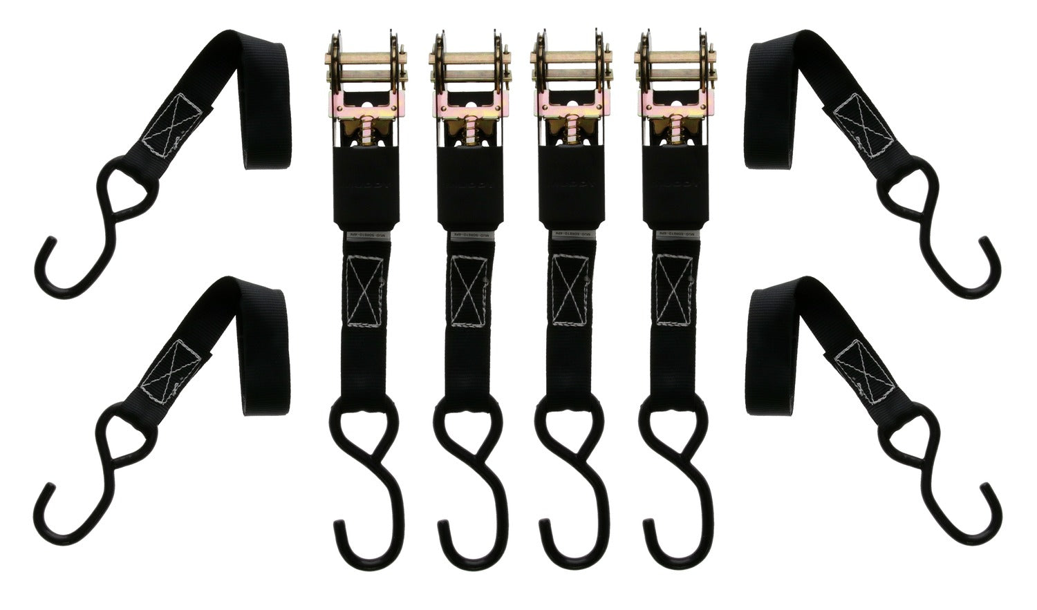 MUDDY MUD-SDRS10-4PK  1"X10'STD DUTY RATCHET STRAP