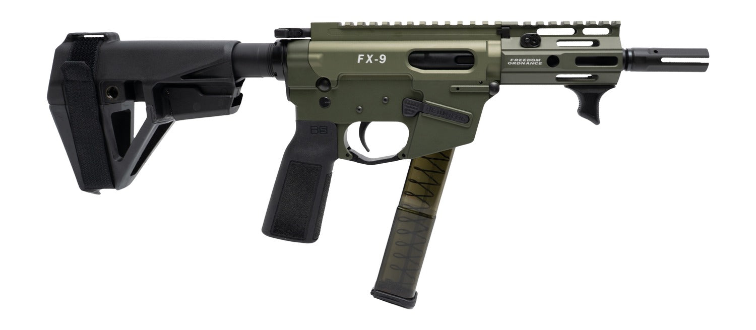 FREEDOM ORDNANCE FX9P4E-ODG   9MM 4"   SBA5 BRACE