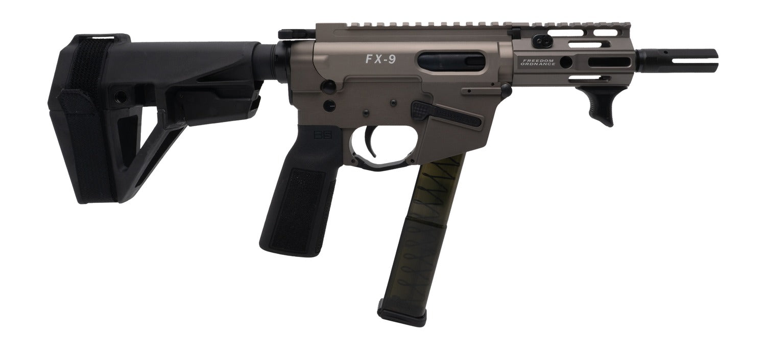 FREEDOM ORDNANCE FX9P4E-FDE   9MM 4"   SBA5 BRACE