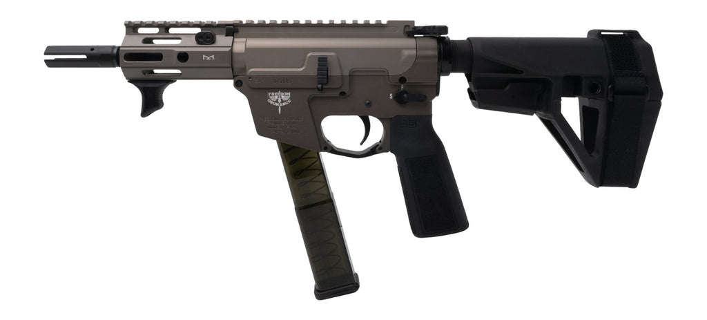FREEDOM ORDNANCE FX9P4E-FDE   9MM 4"   SBA5 BRACE