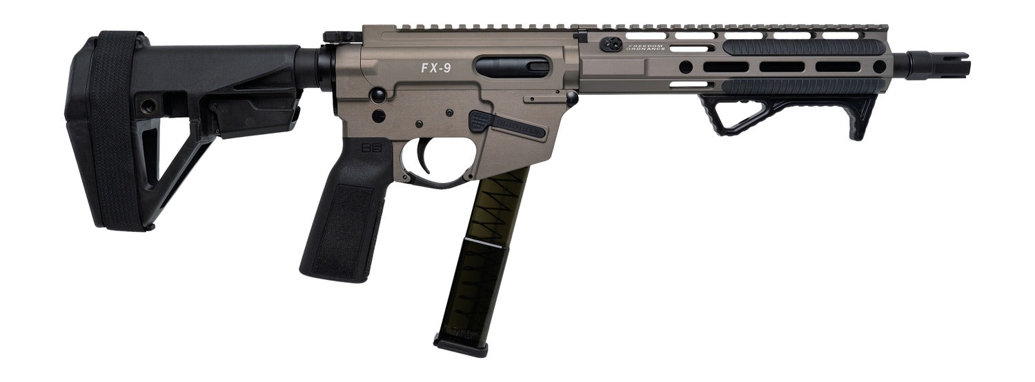 FREEDOM ORDNANCE FX9P10E-FDE  9MM 10"  SBA5 BRACE
