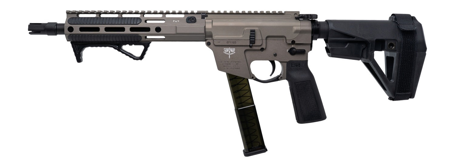 FREEDOM ORDNANCE FX9P10E-FDE  9MM 10"  SBA5 BRACE