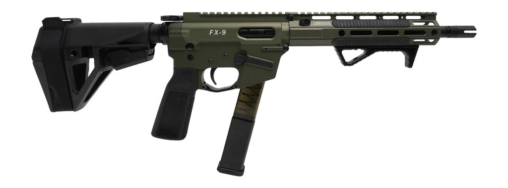 FREEDOM ORDNANCE FX9P10E-ODG  9MM 10"  SBA5 BRACE