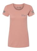 GLK AP96362 GLOCK GIRL FLAG TEE S   PINK