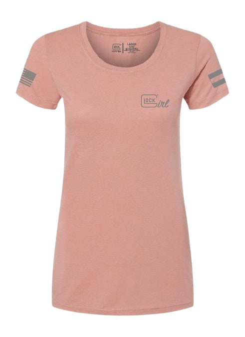 GLK AP96365 GLOCK GIRL FLAG TEE XL  PINK