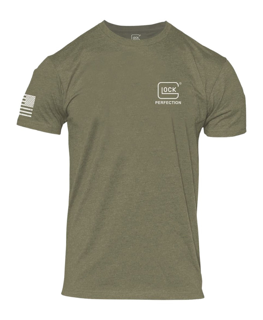 GLK AP96398 PERFECTION FLAG TEE M   GRN