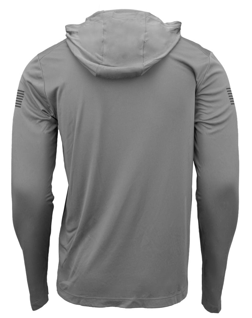 GLK AP96416 HOODED PERFORMANCE SHIRT M   GREY
