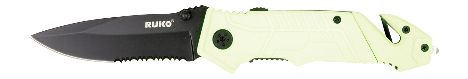 RUKO RUK0144SHG-CS   440A 3-1/4"HIVIZ GRN FOLDING