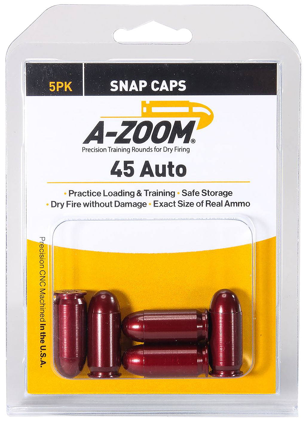 AZOOM 15115      SNAP CAPS 45 ACP              5PK