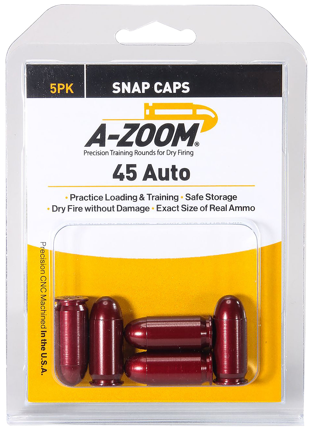 AZOOM 15115      SNAP CAPS 45 ACP              5PK