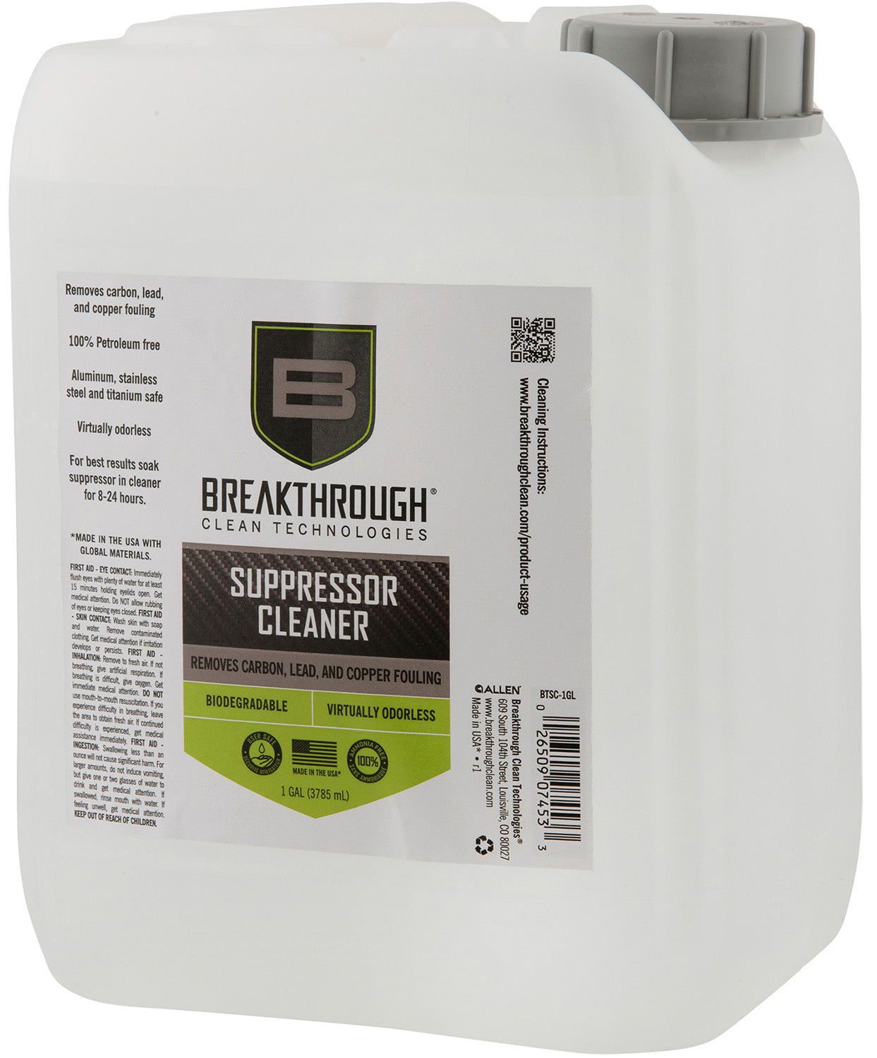 BRKTHRU BTSC-1GL          SUPPRSSR CLEANER 1GALLON