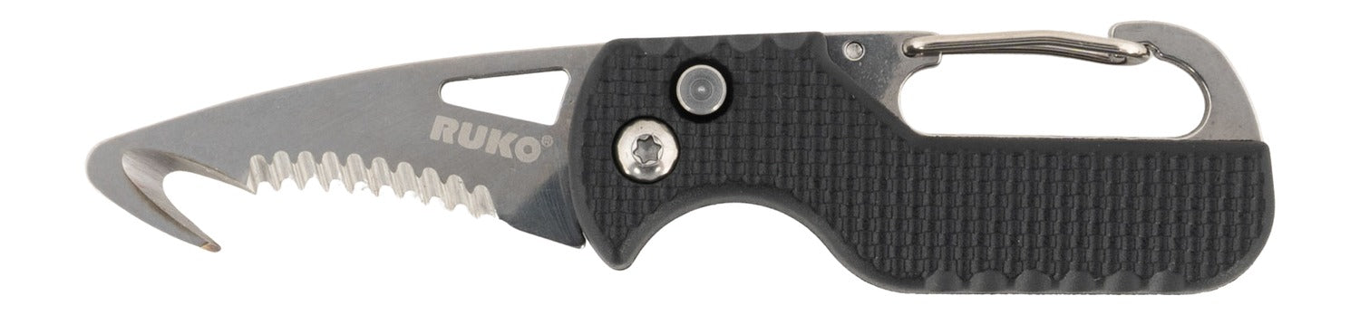 RUKO RUK0194BK    RESCUE 1.75' BLK GFR FOLDING